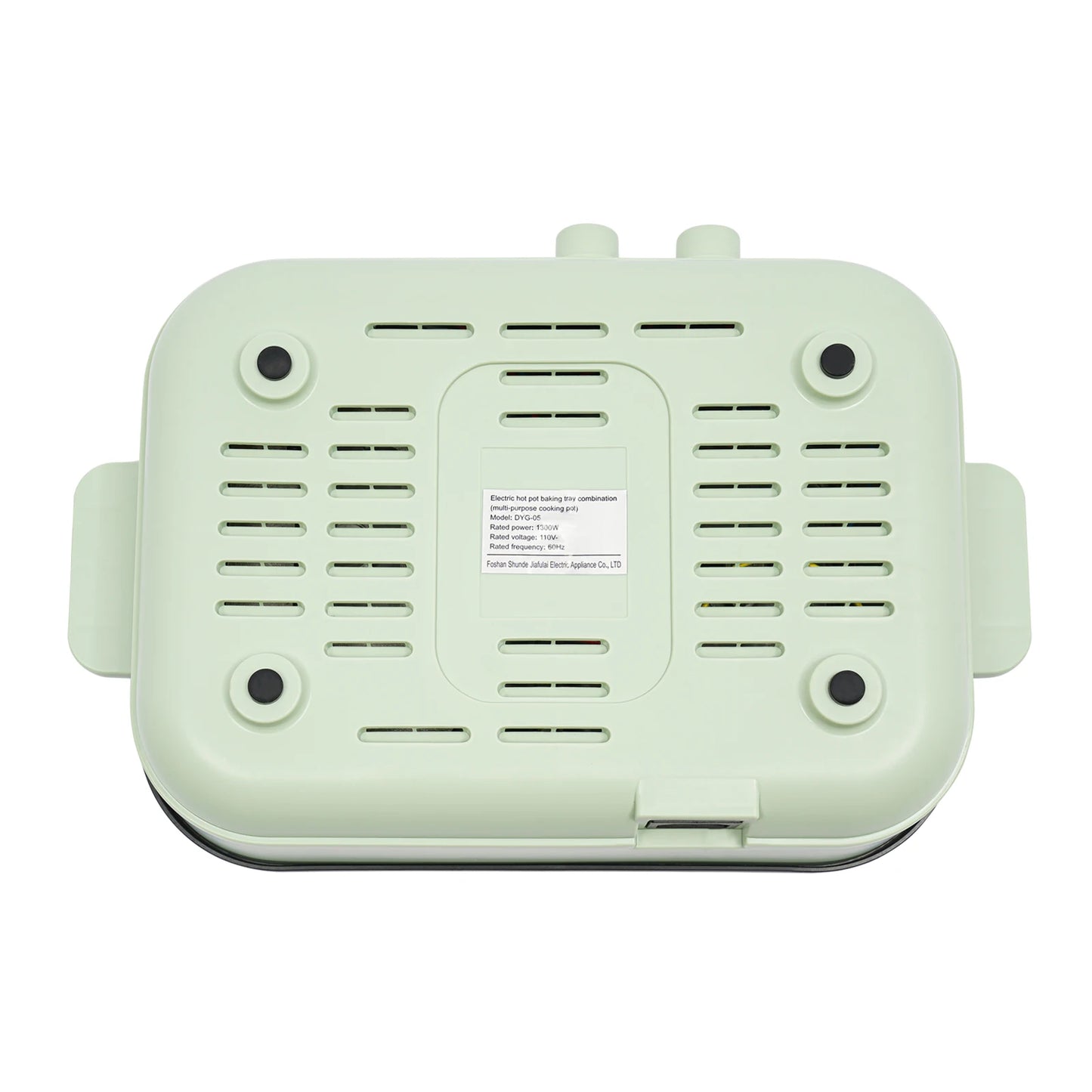 Electric Hot Pot With Grill Area Multi-purpose Hot Pot 2-In-1 Dual Temperature Control