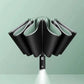 Folding Automatic Umbrella Business UV Protection Sunshade with Led Lighted Reinforced Wind Resistant and Waterproof Umbrella