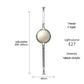 Garrault  Delord Floor Lamp Chrome Metal White Acrylic Ball Floor Light Living Room Hotel Room Sofa  Decoration Lamp
