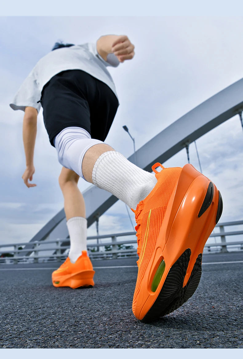 Air cushion Running Shoes Marathon Speciality Men Sports Breathable Lightweight Women's Comfortable Athletic Nonskid Sneakers