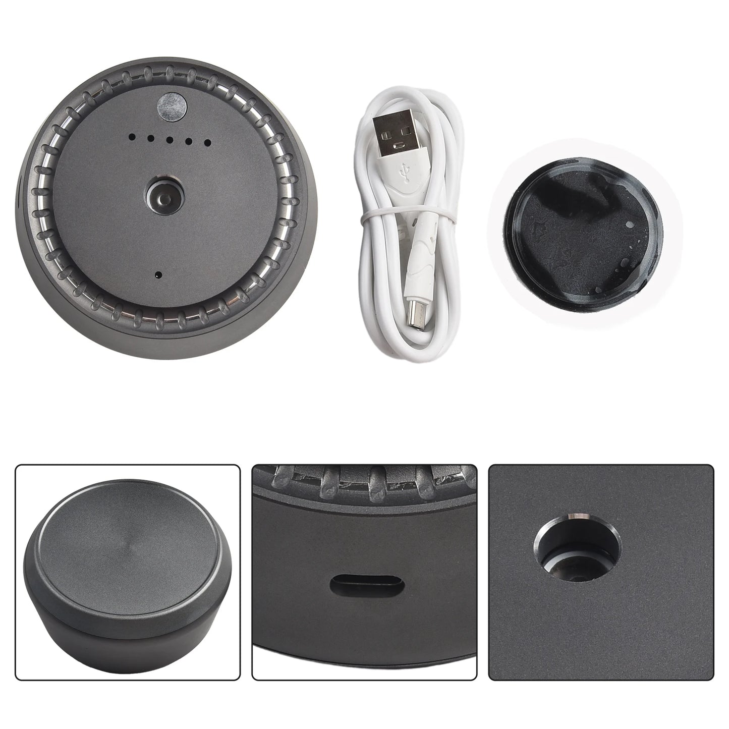 1 Pc Intelligent Auto Scents Aromas Machine Fragrance Diffusers Freshener Black-Metal For Homes Cars Offices Usb Power Supply