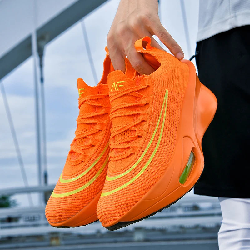 Air cushion Running Shoes Marathon Speciality Men Sports Breathable Lightweight Women's Comfortable Athletic Nonskid Sneakers