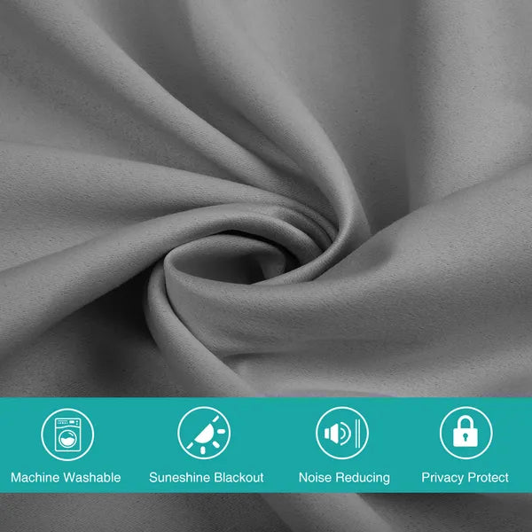 50inch*96inch Gray Luxurious Woolen Curtains, Sound-absorbing Buckle Curtains, High-end, Heavyweight, Soundproofing, And Elegant Home Decor