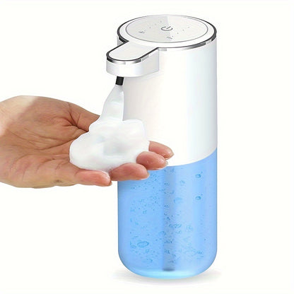 12.85oz Automatic Soap Dispenser with Touchless Sensor - Wall-Mounted, Rechargeable Lithium Battery, USB Charging, Modern Design for Bathroom And Kitchen, Bathroom Soap Dispenser|Modern Soap Dispenser|Touchless Soap Dispenser